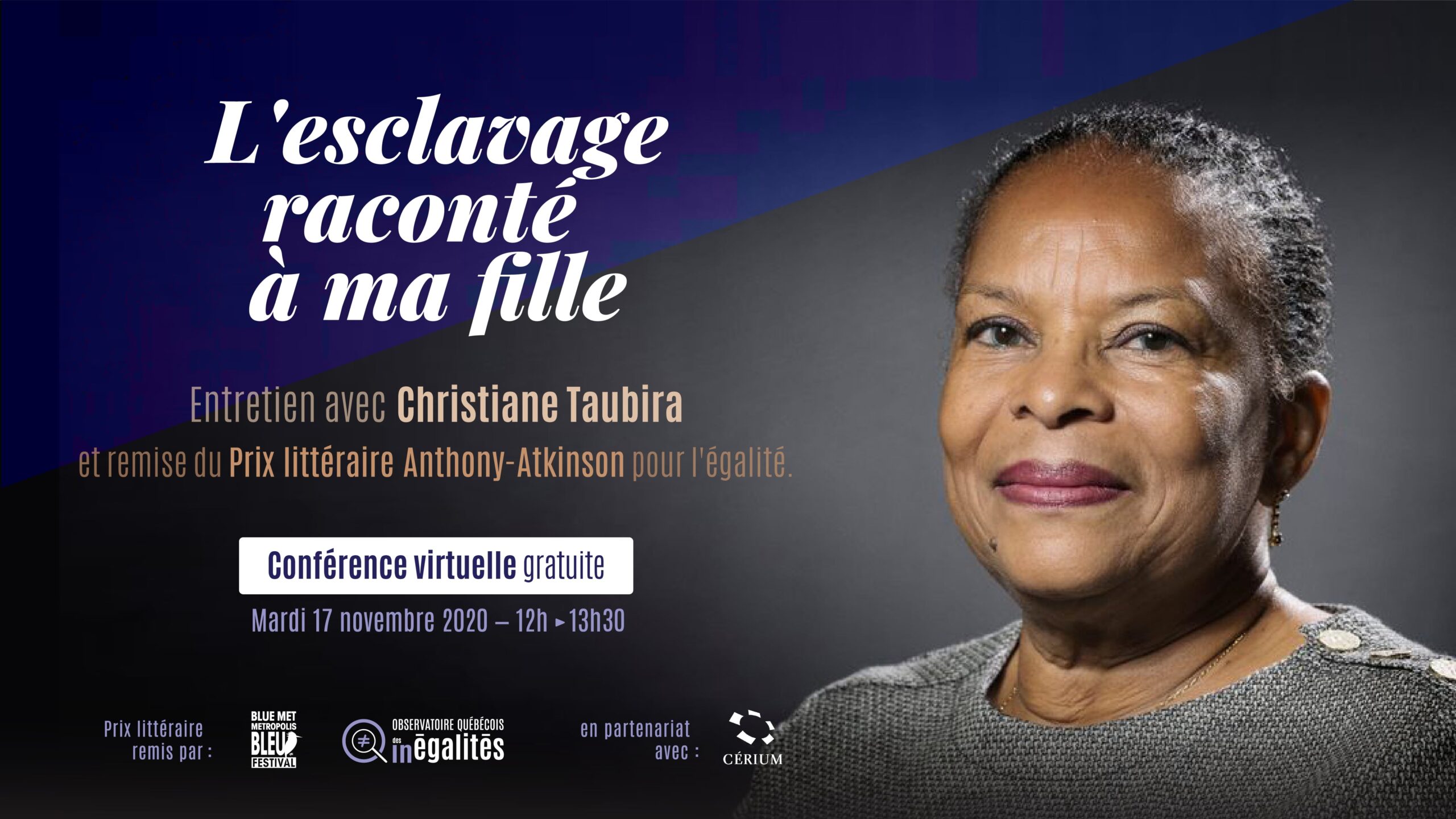 Christiane Taubira en têet d'affiche